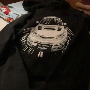 Men’s Or Women’s Sweatshirt Car On Front And Back